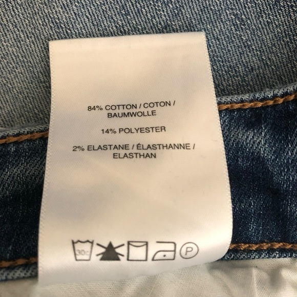 Silver Jeans Beau Girlfriend Fit Jeans Size 30 Light Wash Distressed - Picture 2 of 14